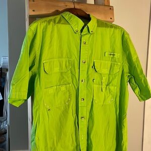 Magellan outdoors fishing shirt. Green like new sz L
